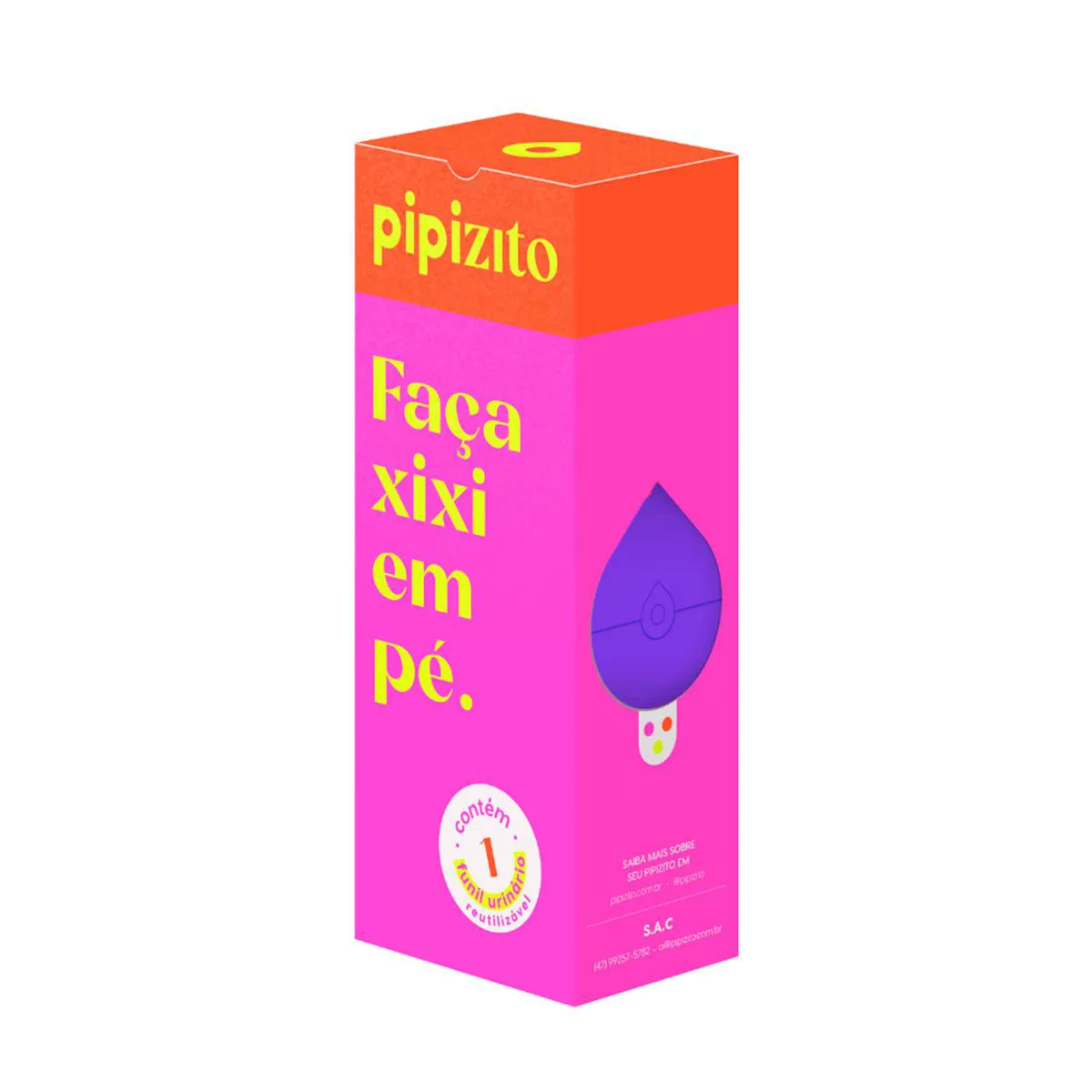 Pipizito Funil Urinário Reutilizável Lilás