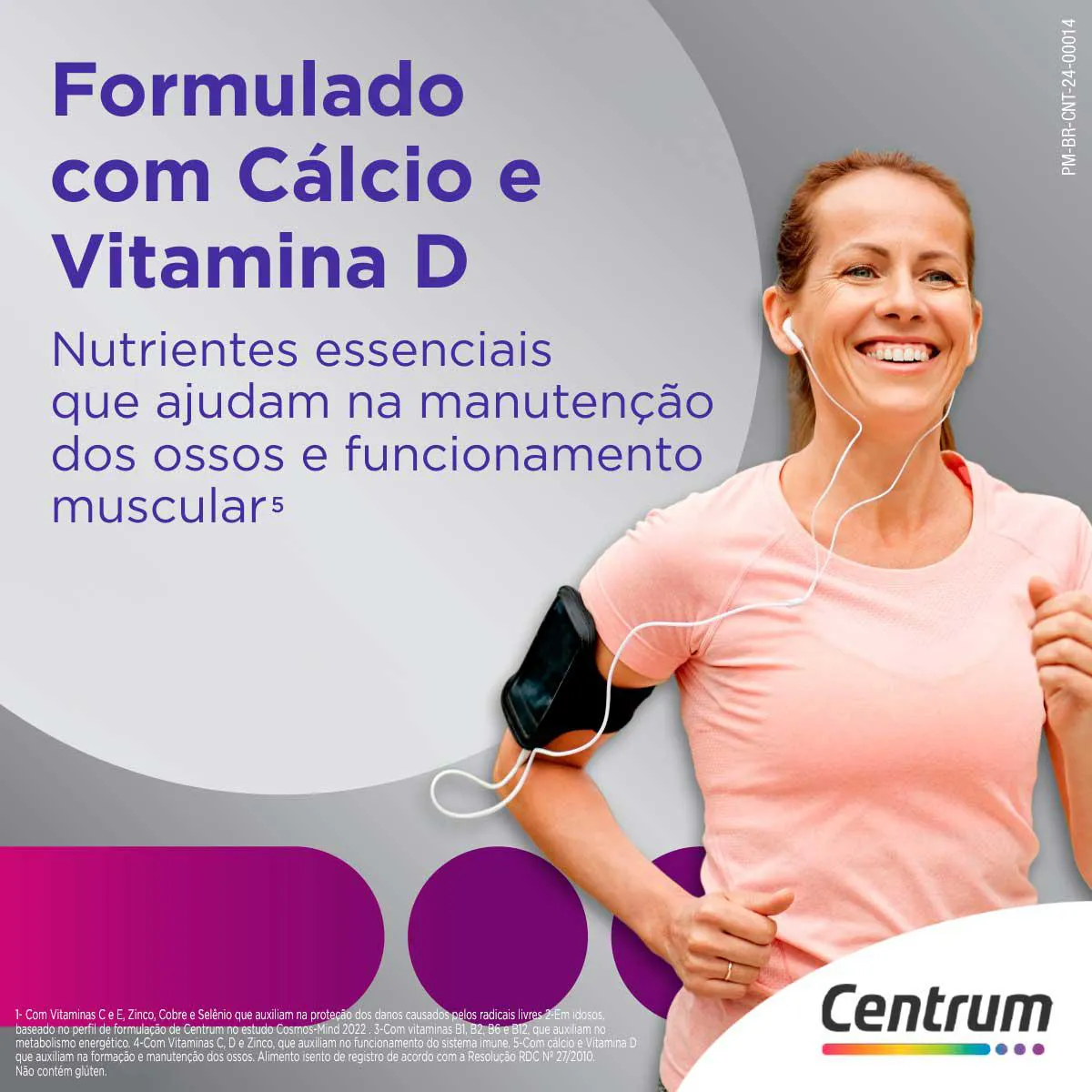 Kit Creme Fixador de Dentadura Ultra Corega Tripla Ação Sem Sabor 8,5g + Polivitamínico Centrum Select Mulher 50+ 60 comprimidos