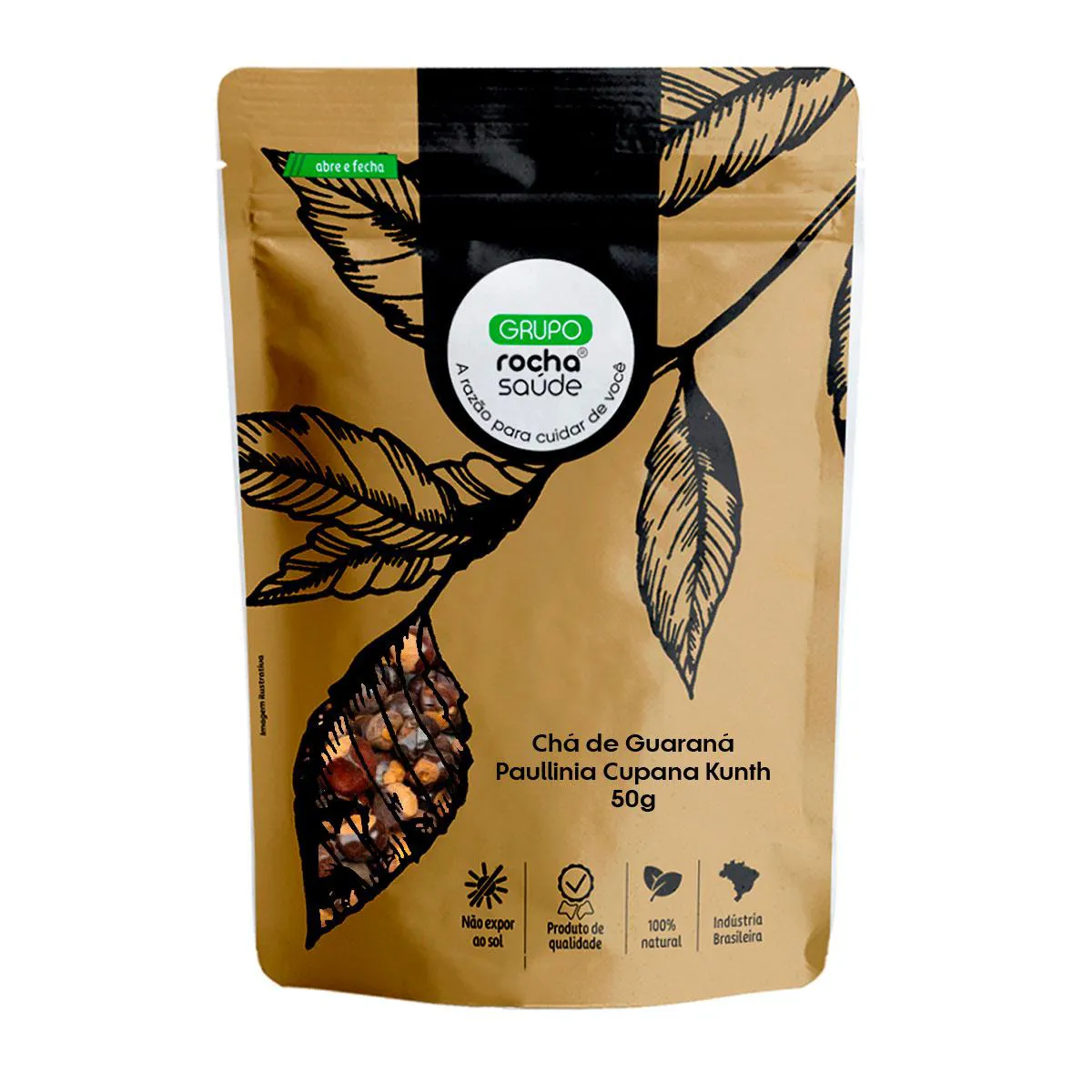 Chá de Guaraná - Paullinia Cupana Kunth - 50G