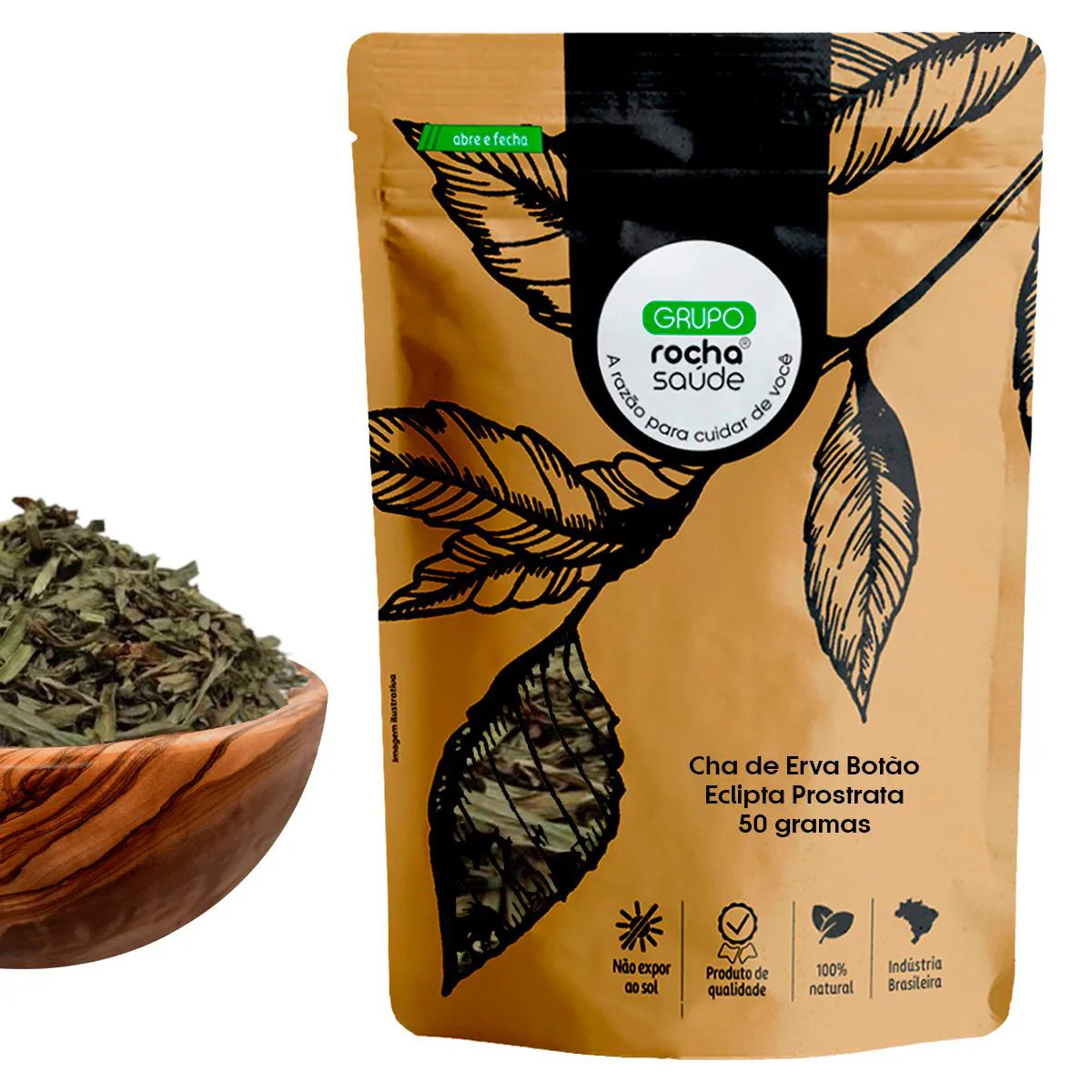 Cha de Erva Botão - Eclipta Prostrata - 50 Gramas