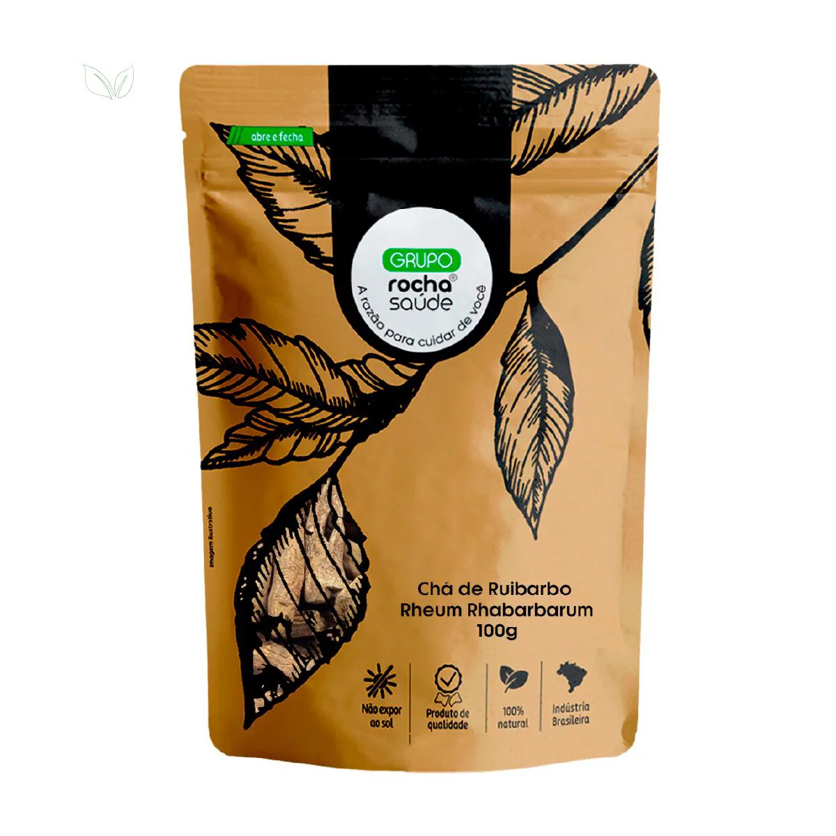 Chá de Ruibarbo - Rheum Rhabarbarum - 100G