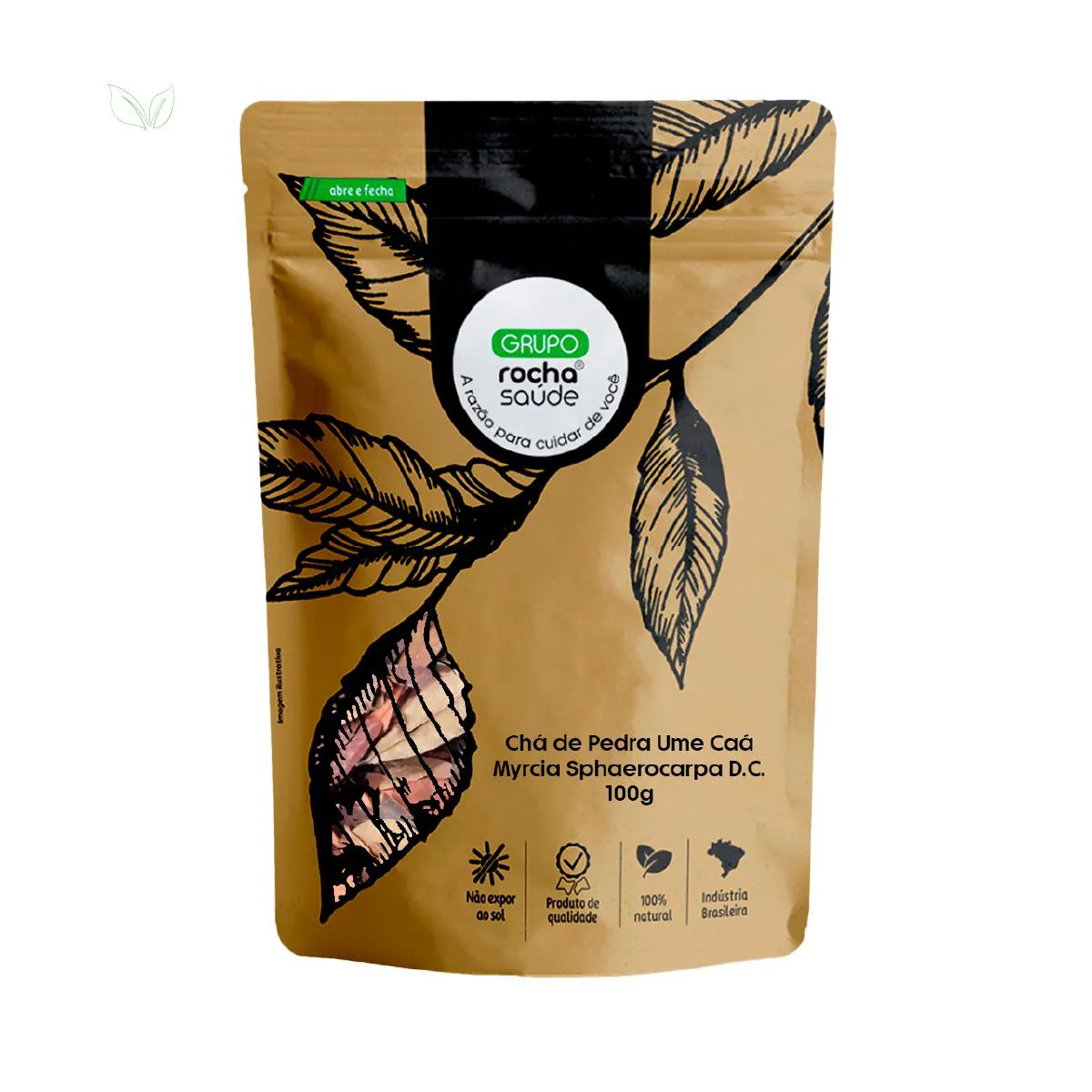 Chá de Pedra Ume Caá - Myrcia Sphaerocarpa D.C. - 100G
