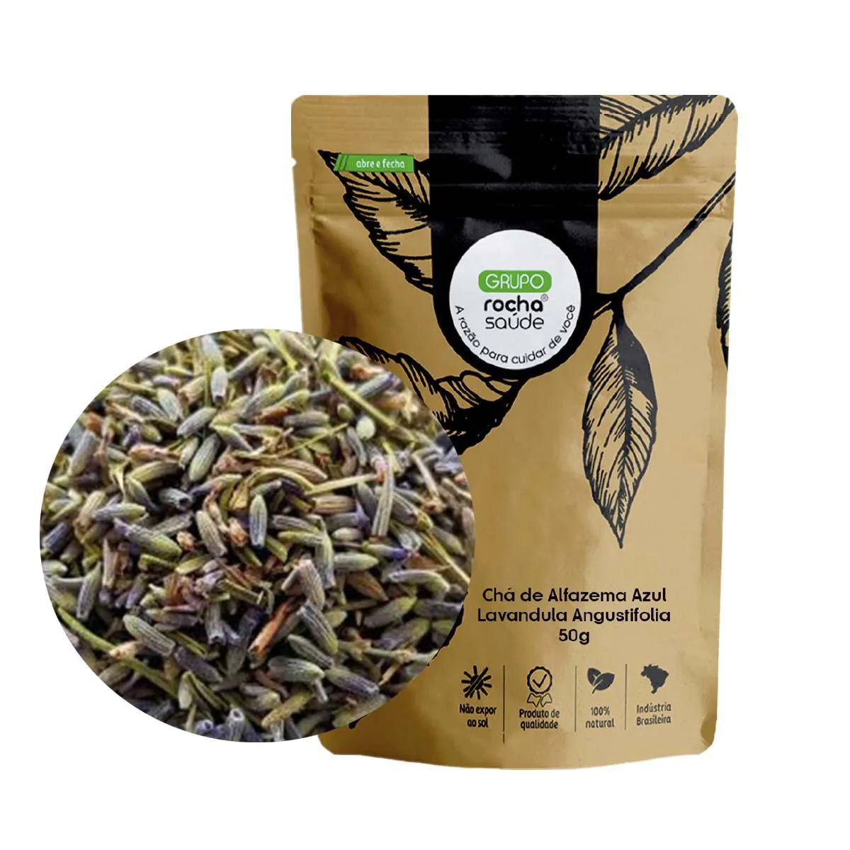 Chá de Alfazema Azul - Lavandula Angustifolia - 50G