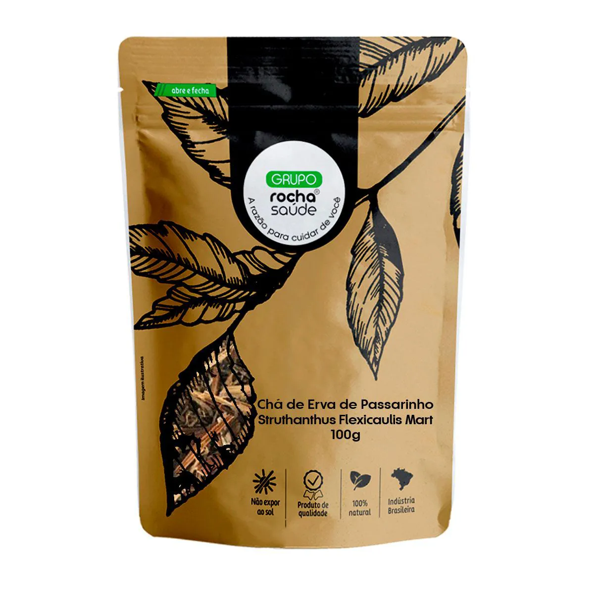 Chá de Erva de Passarinho - Struthanthus Flexicaulis Mart. - 100G