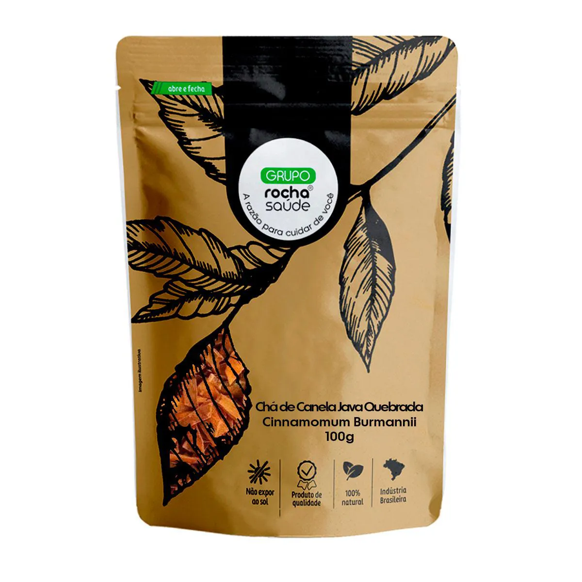 Chá de Canela Java Quebrada - Cinnamomum Burmannii - 100G