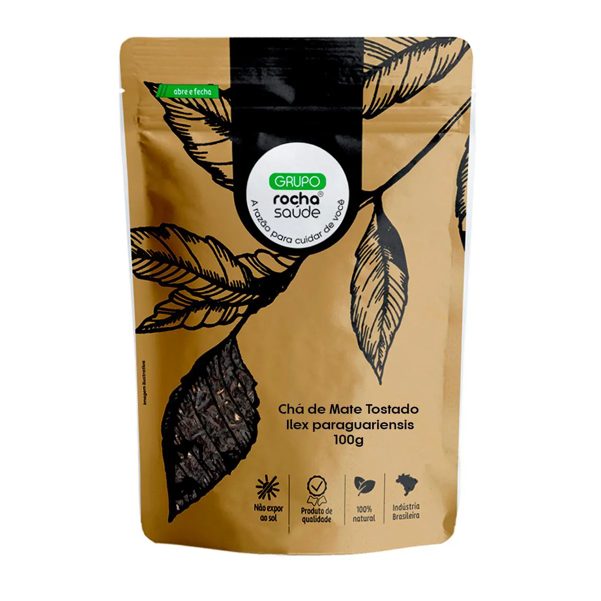 Chá de Mate Tostado - Ilex Paraguariensis - 100G