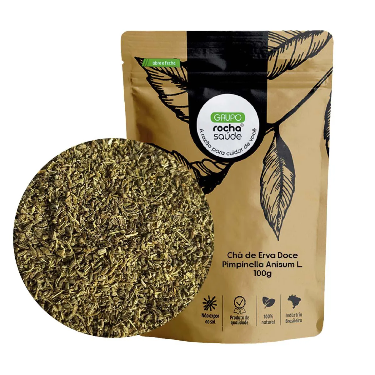 Chá de Erva Doce - Pimpinella Anisum L. - 100G