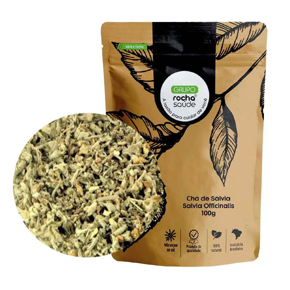 Chá de Sálvia - Salvia Officinalis - L. - 100G