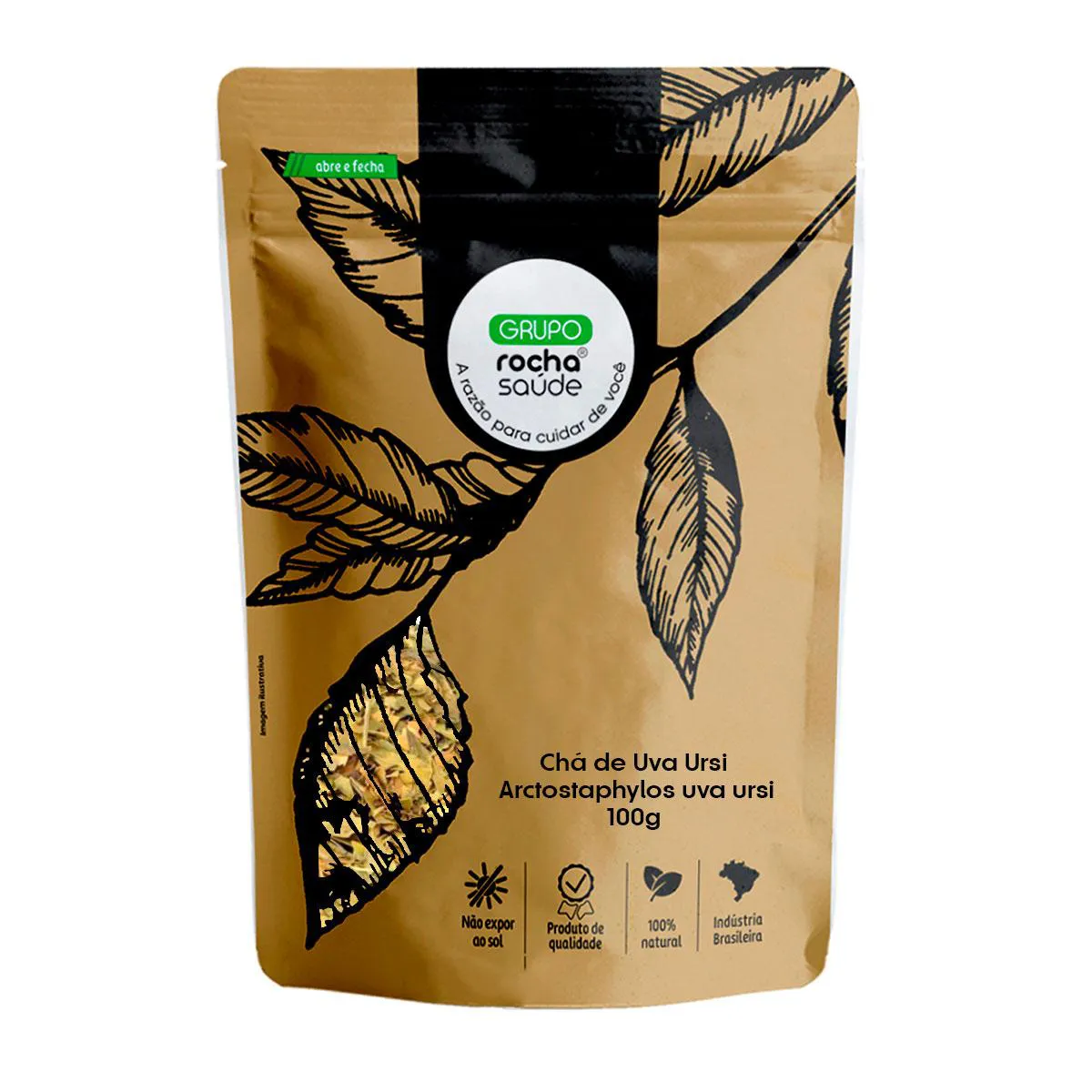 Chá de Uva Ursi - Arctostaphylos Uva Ursi - 100G