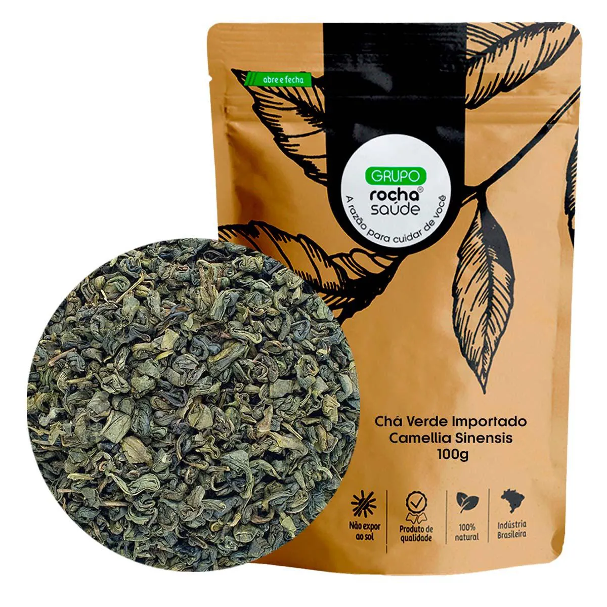 Chá Verde Importado - Camellia Sinensis - 100G