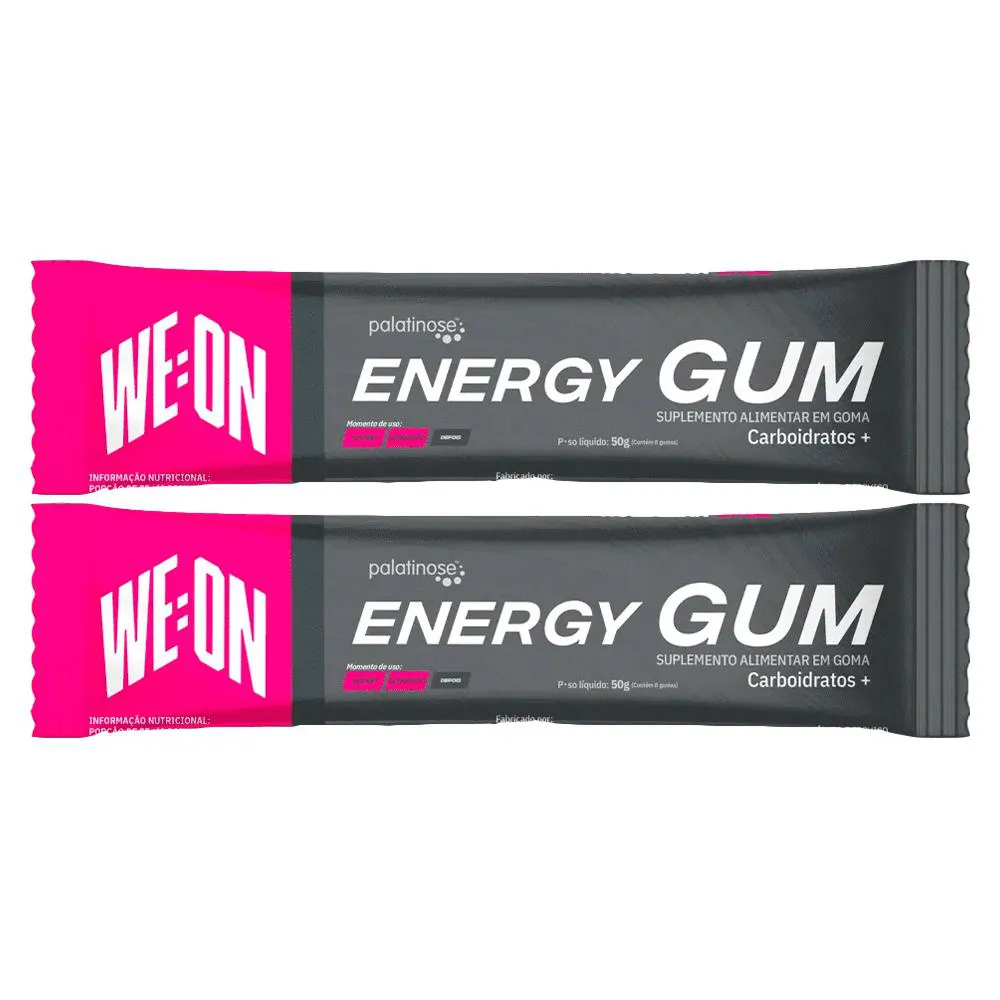 Kit 2X Energy Gum 50g Cada We:On - Framboesa