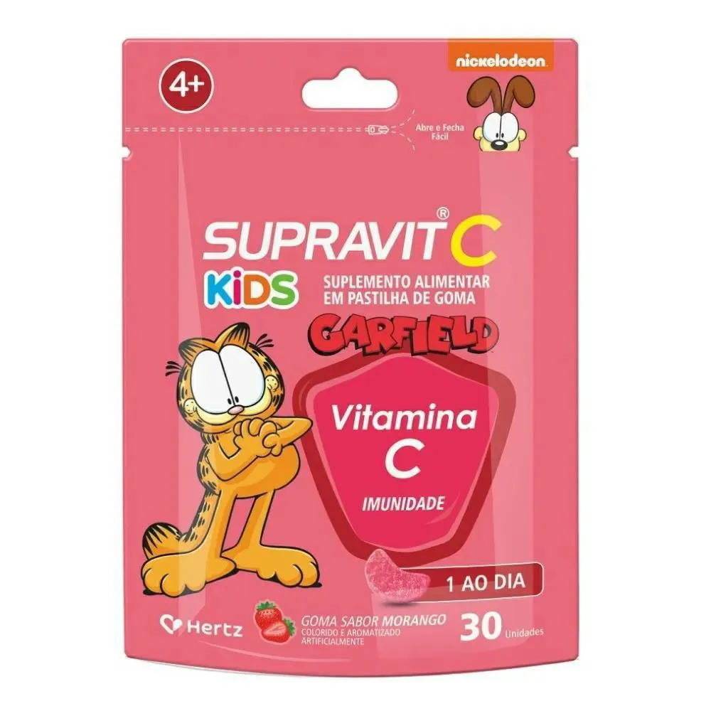 Supravit C Kids Morango 30 Gomas