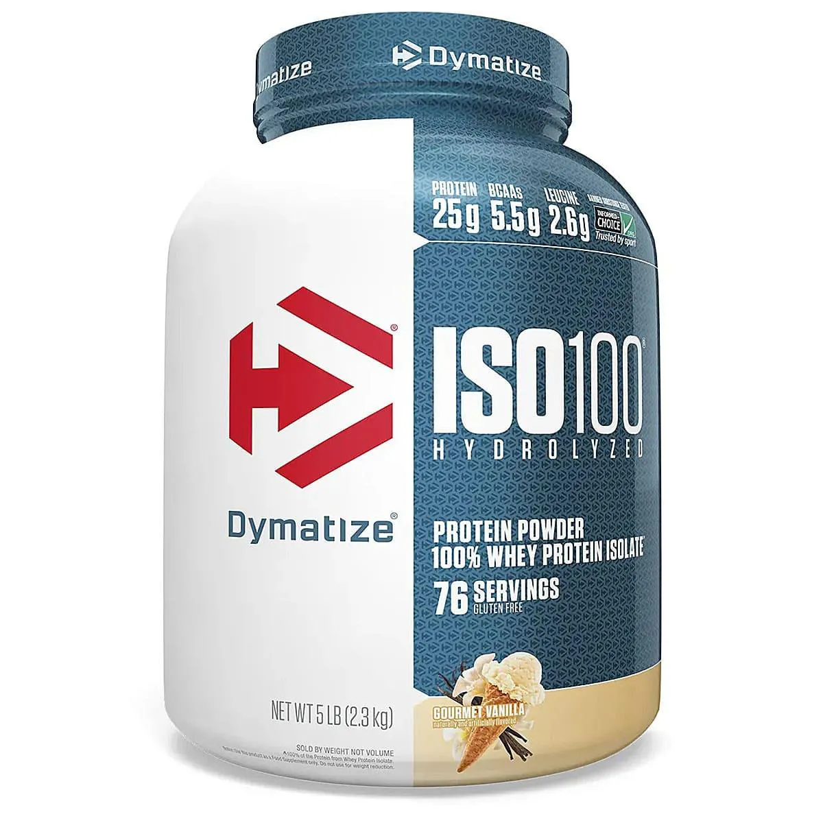 Iso 100 Hidrolisado 2300g ( 5lbs ) - Dymatize Nutrition Baunilha Gourmet