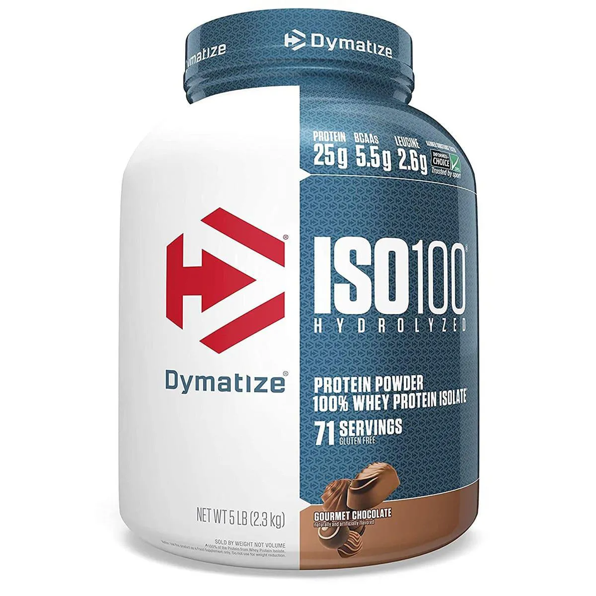 Iso 100 Hidrolisado 2300g ( 5lbs ) - Dymatize Nutrition Chocolate Gourmet
