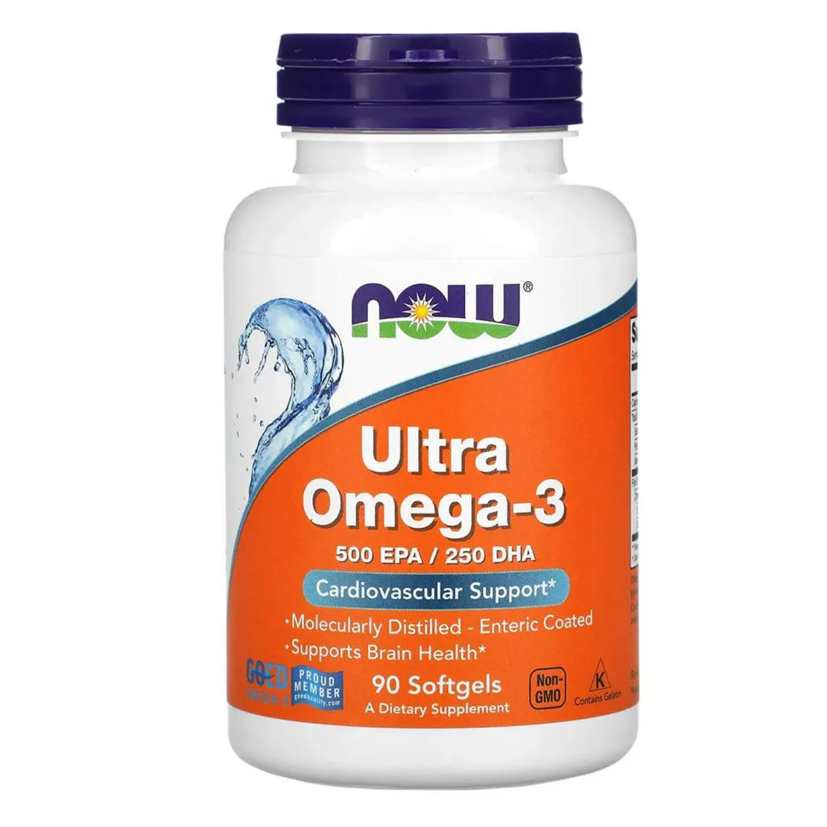 ULTRA OMEGA-3 500 EPA / 250 DHA 90 SOFTGELS - NOW FOODS