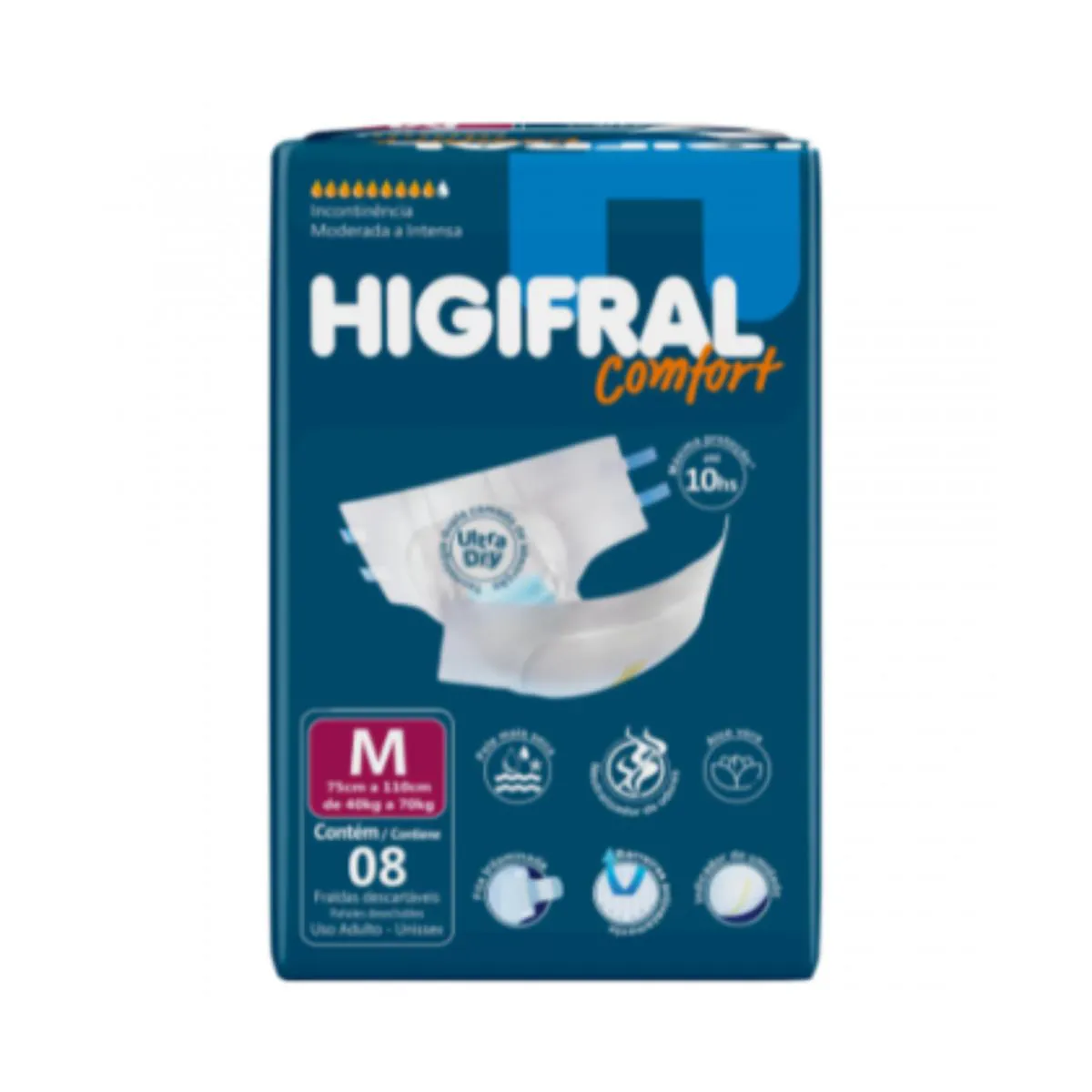 Fralda Descartável Comfort Tam M Max Proteção - Higifral