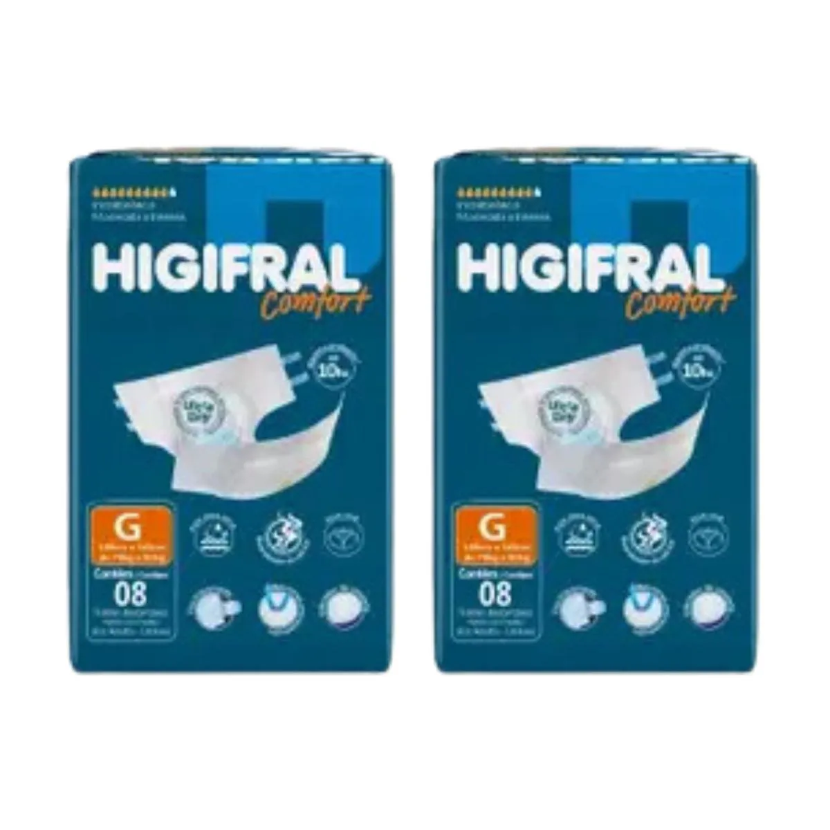 Kit C2 Fralda Adulto Comfort Tam G - Higifral