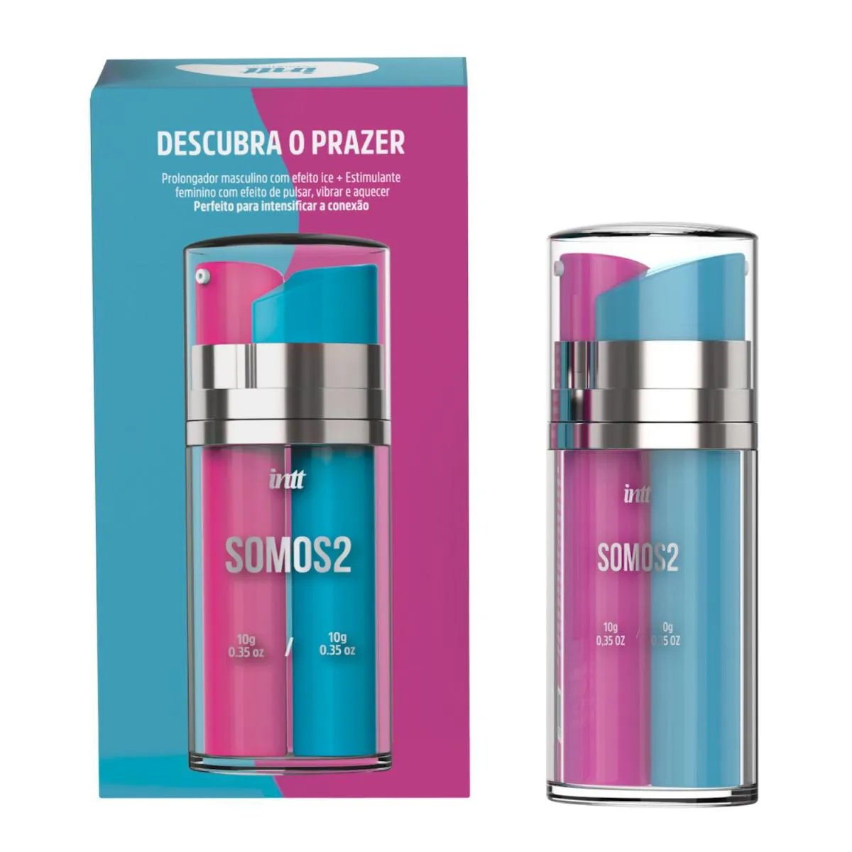 Somos 2 - Gel Excitante Feminino e Gel Prolongador Masculino - Intt