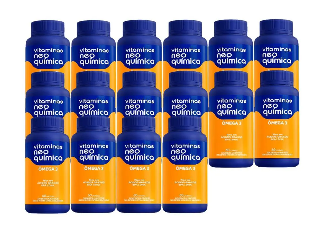 Kit com 16x Ômega 3 C/60 cápsulas - Neo Quimica