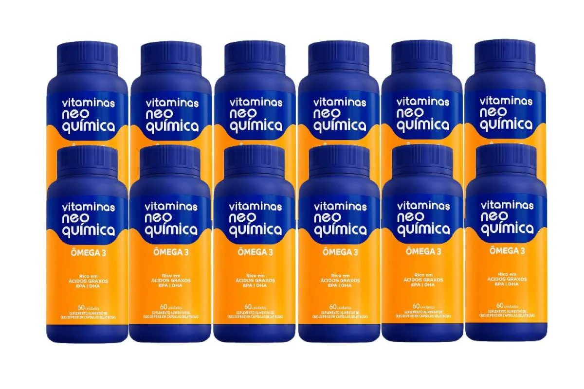 Kit com 12x Ômega 3 C/60 cápsulas - Neo Quimica