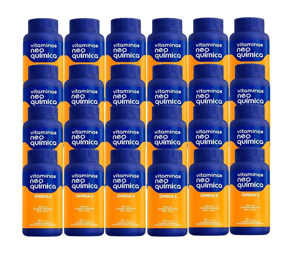 Kit com 24x Ômega 3 C/60 cápsulas - Neo Quimica