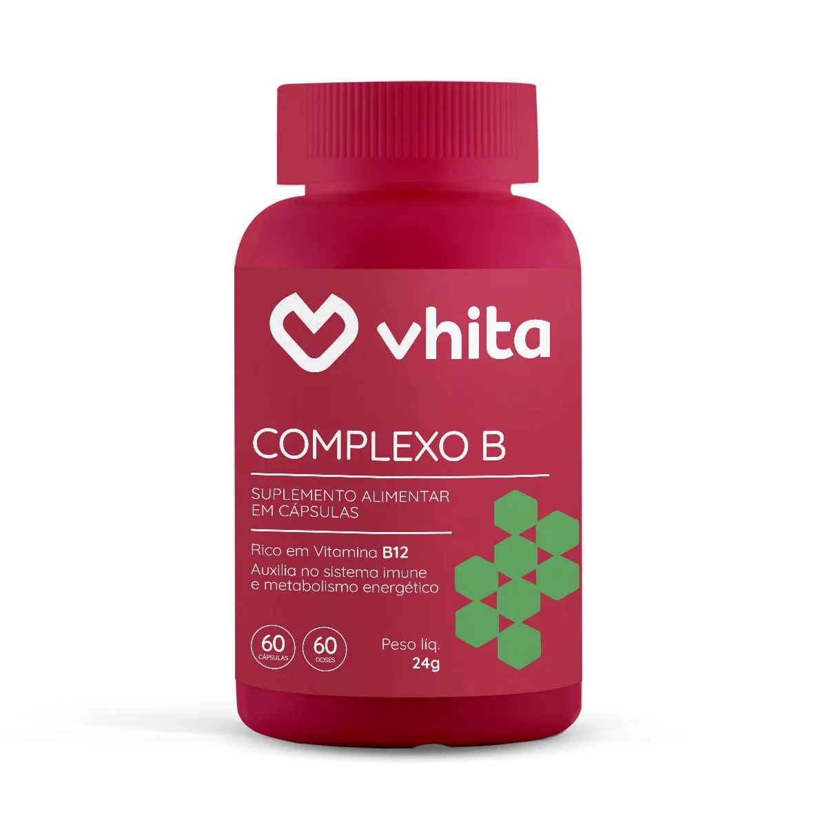 Vitamina B com Manganês para Apoiar o Metabolismo - Complexo B Vhita