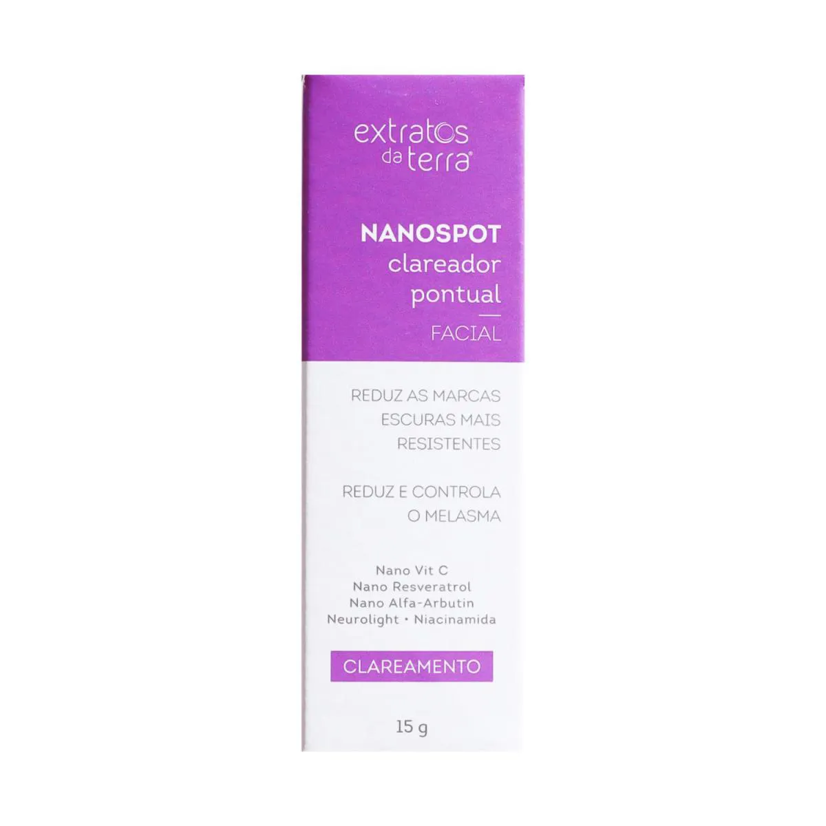 Extratos Da Terra Creme Clareador Pontual Nanospot 15G
