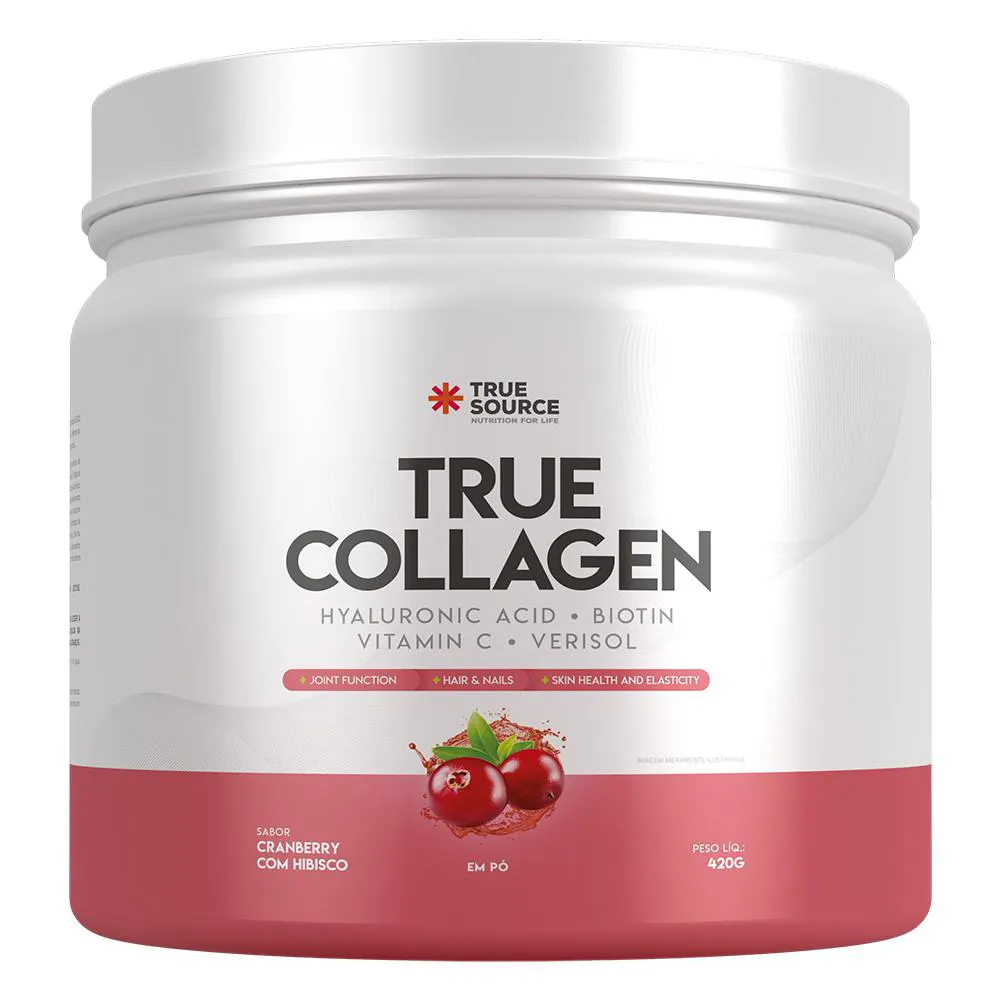 Proteina True Collagen - True Source Cranberry Hibisco 420g