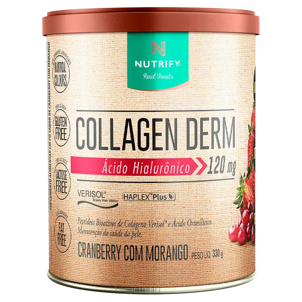 Collagen Derm Cranberry com Morango 330g - Nutrify