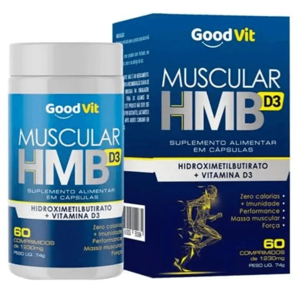 Muscular Hmb D3 1230Mg C/60 comprimidos - Good Vit