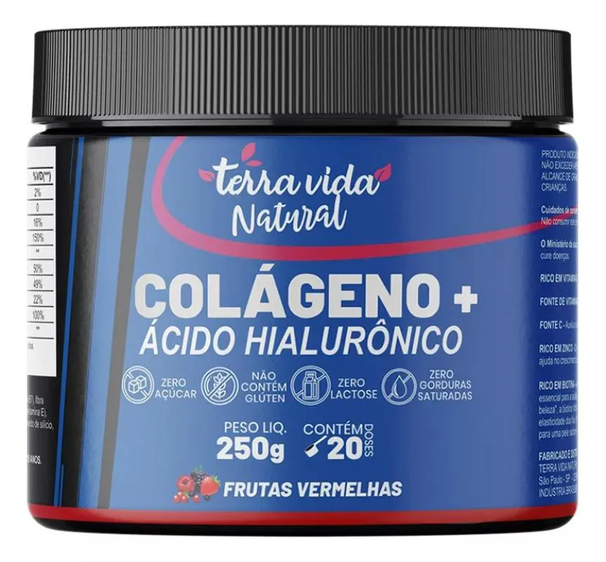 Colágeno Peptídeos com Ácido Hialurônico + Biotina & Vitaminas