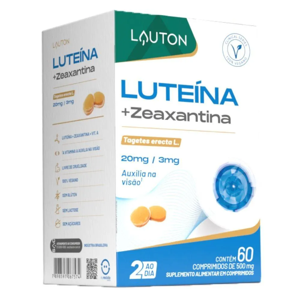 Luteína com Zeaxantina 60 comprimidos - Lauton