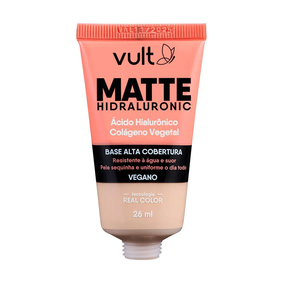 Base Líquida Vult Hidraluronic Matte 26ml - Cor V120