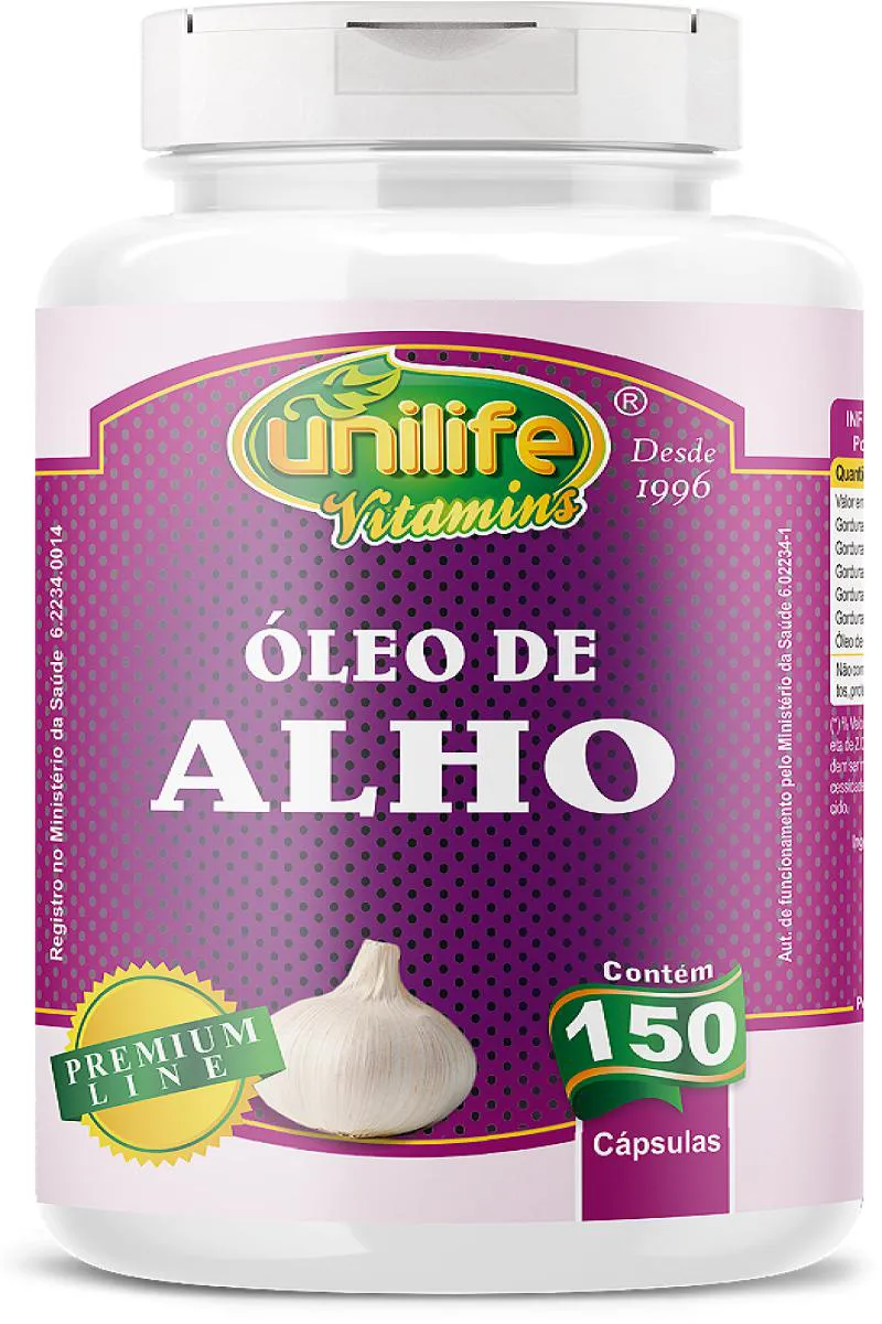 Óleo de Alho - 150 cápsulas