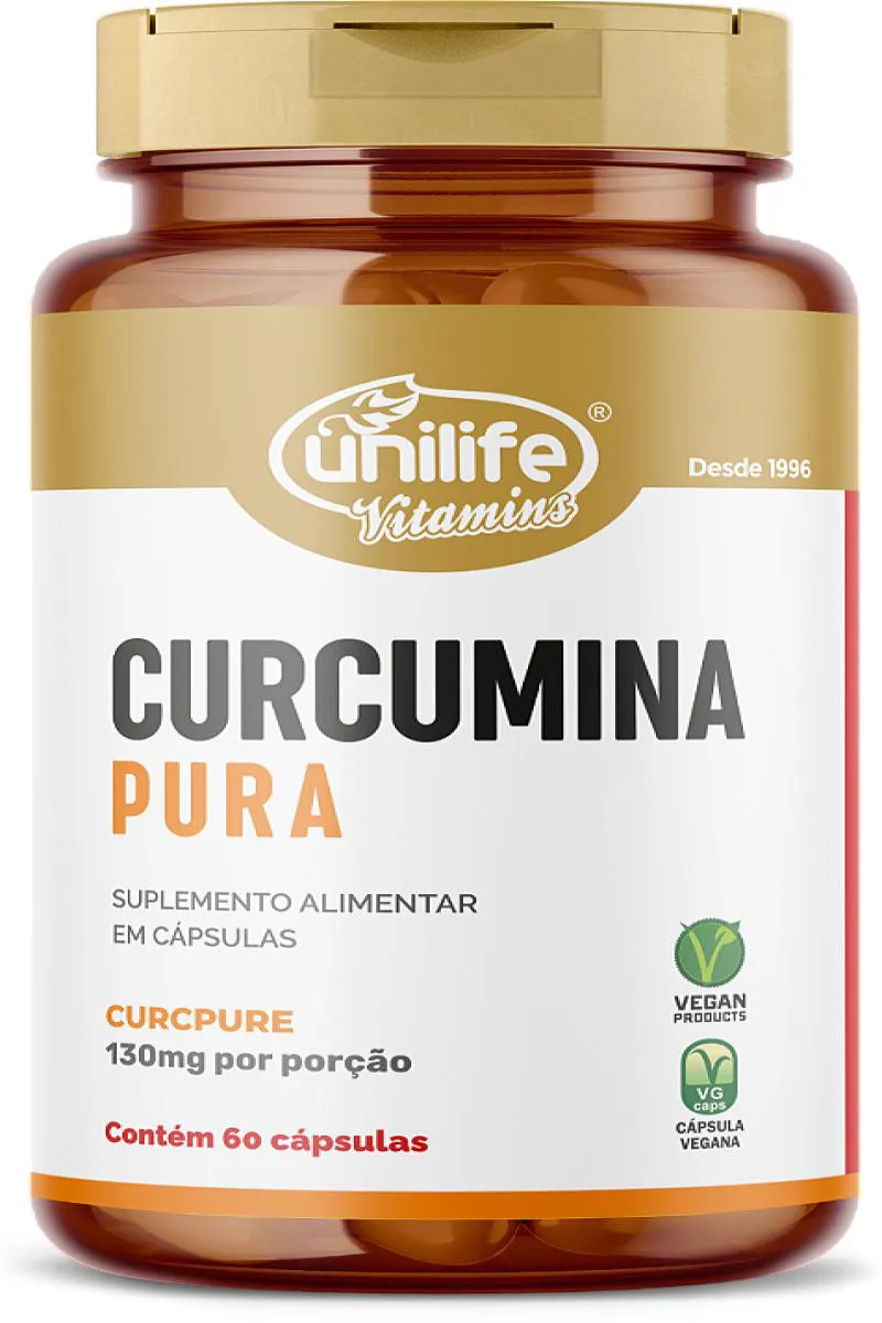 Curcumina Pura - 60 cápsulas 450 Mg