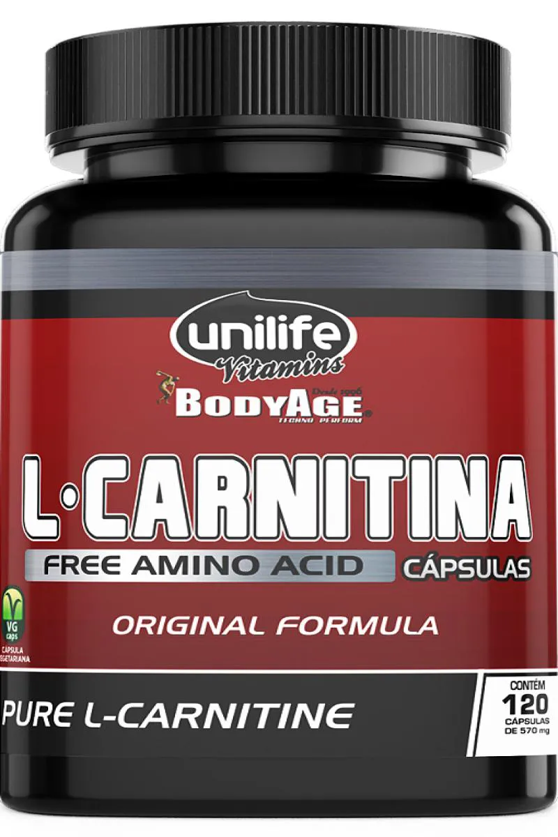 L - Carnitina Pura - 120 cápsulas