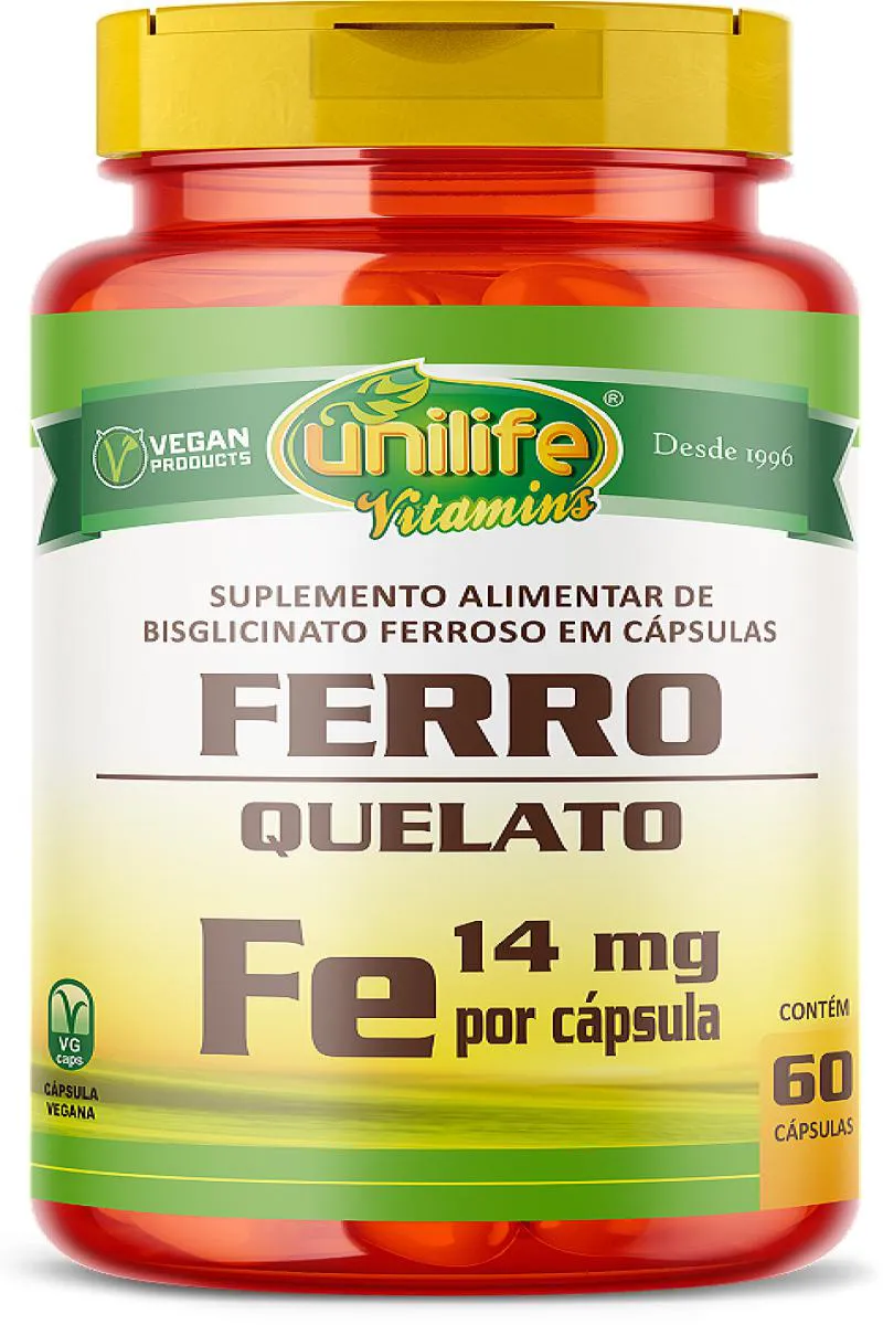 Ferro Quelato "fe" - 60 cápsulas