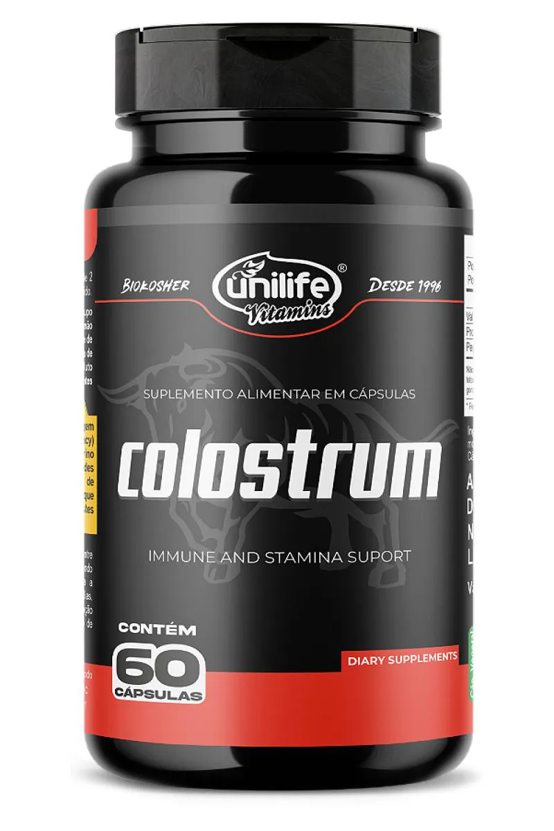 Colostrum - Colostro Bovino - 60 cápsulas 500 Mg