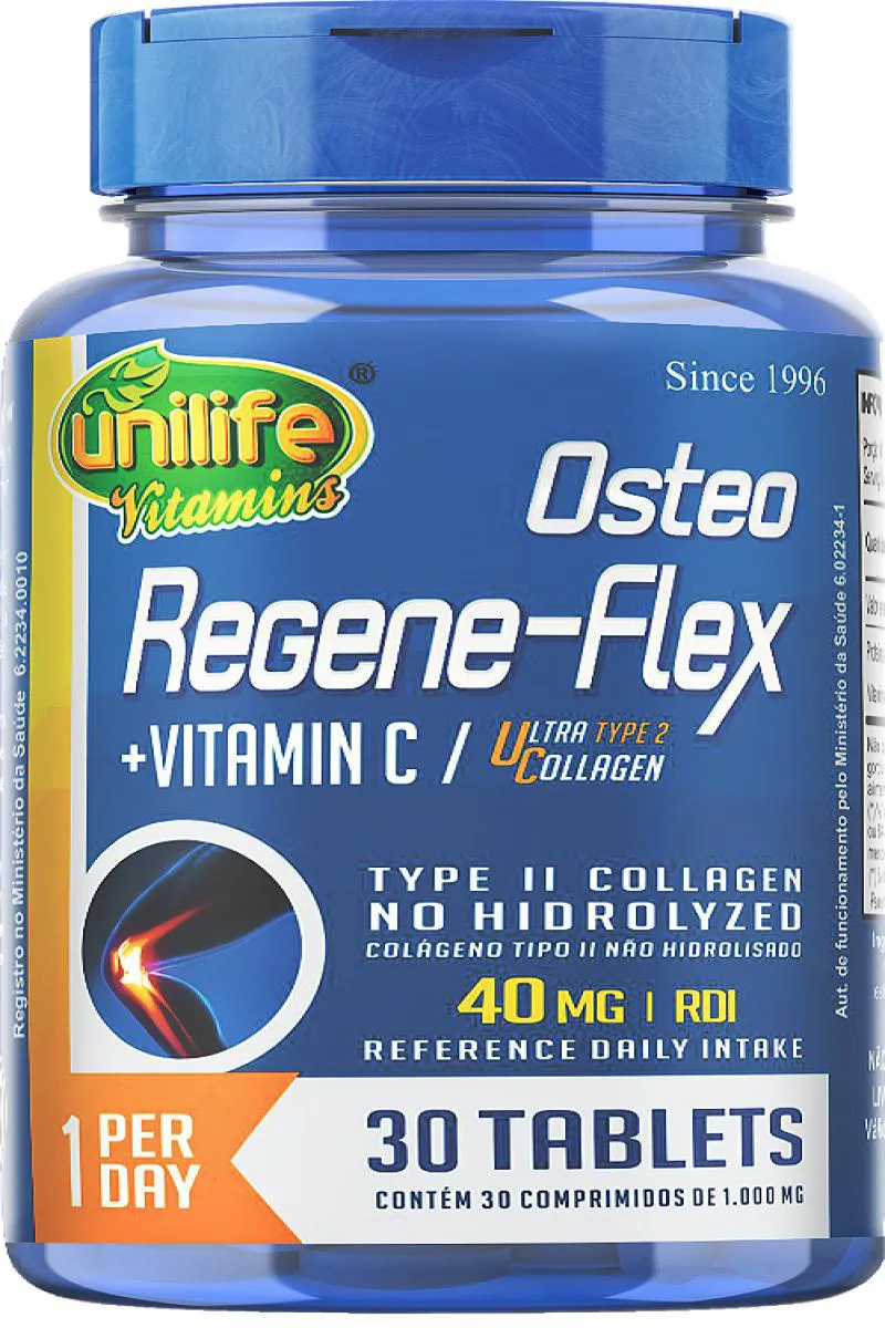 Colágeno Uc Tipo 2 - Osteo Regene - Flex - 30 Comprimidos