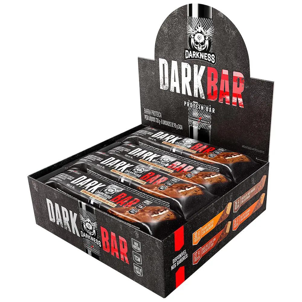DARK BAR CAIXA 8UN - COOKIES AND CREAM