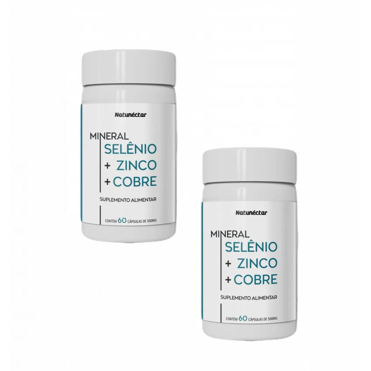 2x Selênio + Zinco + Cobre - 60 cápsulas - Natunéctar