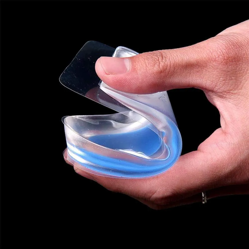 Palmilha Silicone Gel Sml Ortopédica Calcanhar Calcanheira Branco