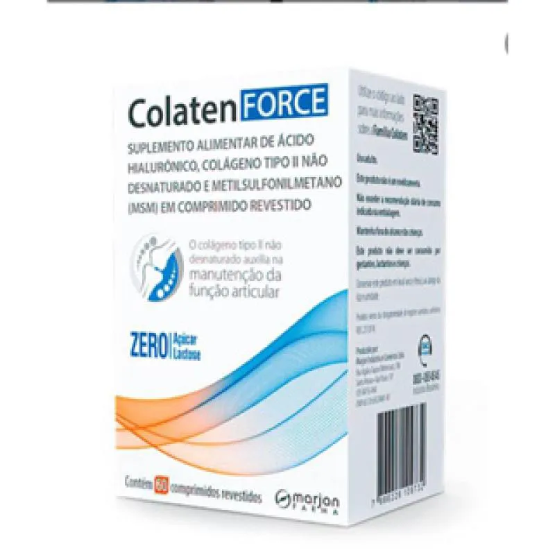 Colaten Force Zero Açúcar 60 comprimidos