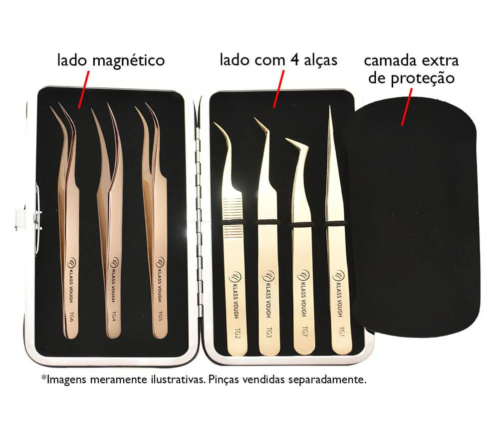 Porta Pinças Magnético para Extensão de Cílios - Klass Vough