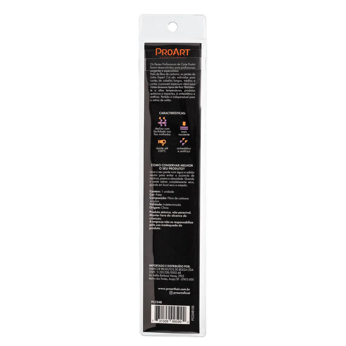Pente Carbono Confort - Expert Cut - Proart