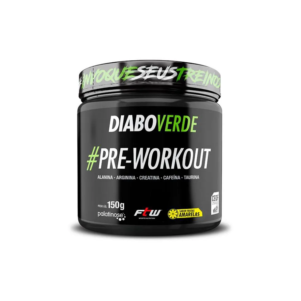 Diabo Verde Pre-Workout (150G) - Sabor: Frutas Amarelas