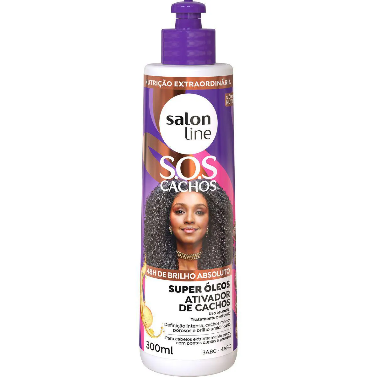 Ativador de Cachos Salon Line S.O.S Super Óleos Nutritivo 300ml