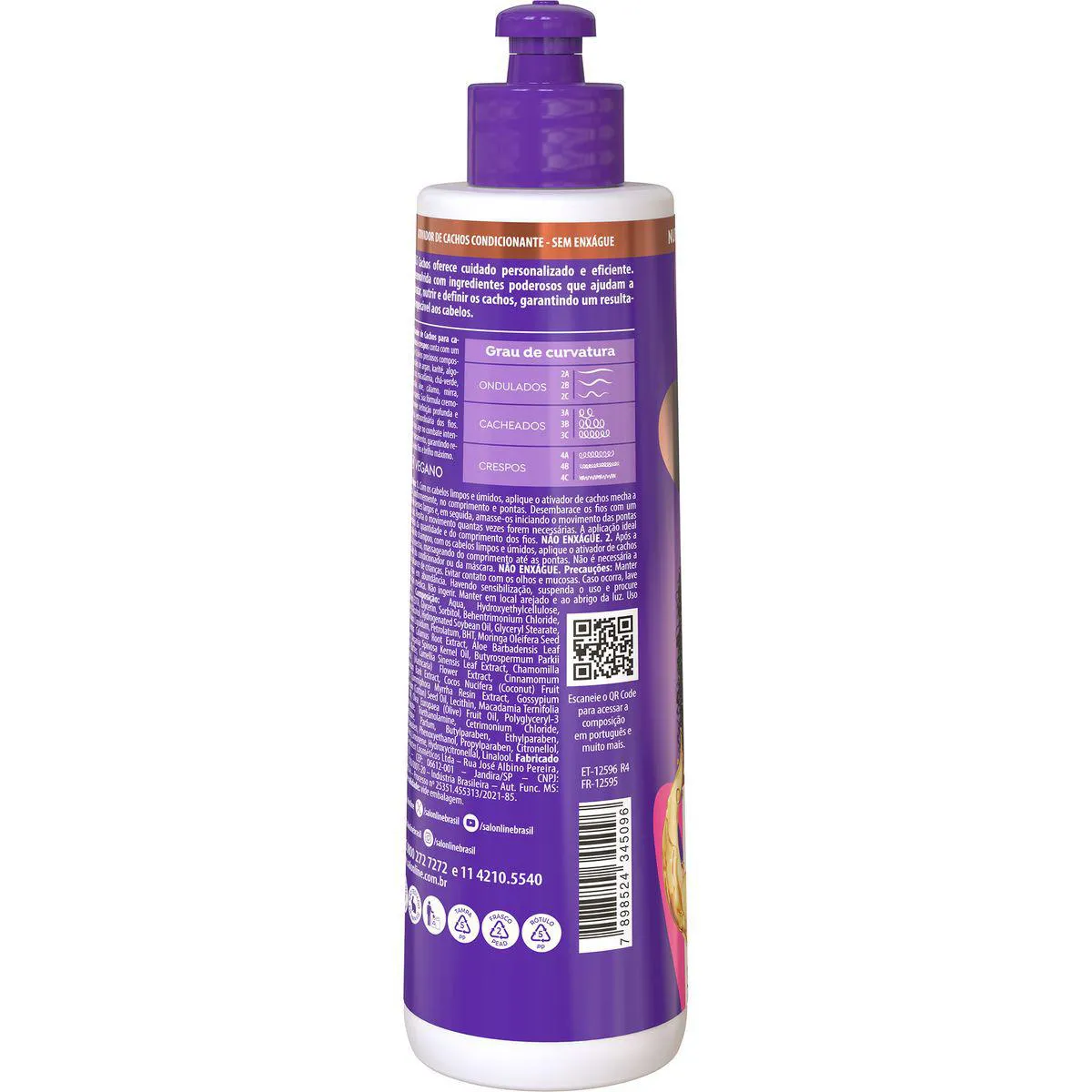 Ativador de Cachos Salon Line S.O.S Super Óleos Nutritivo 300ml