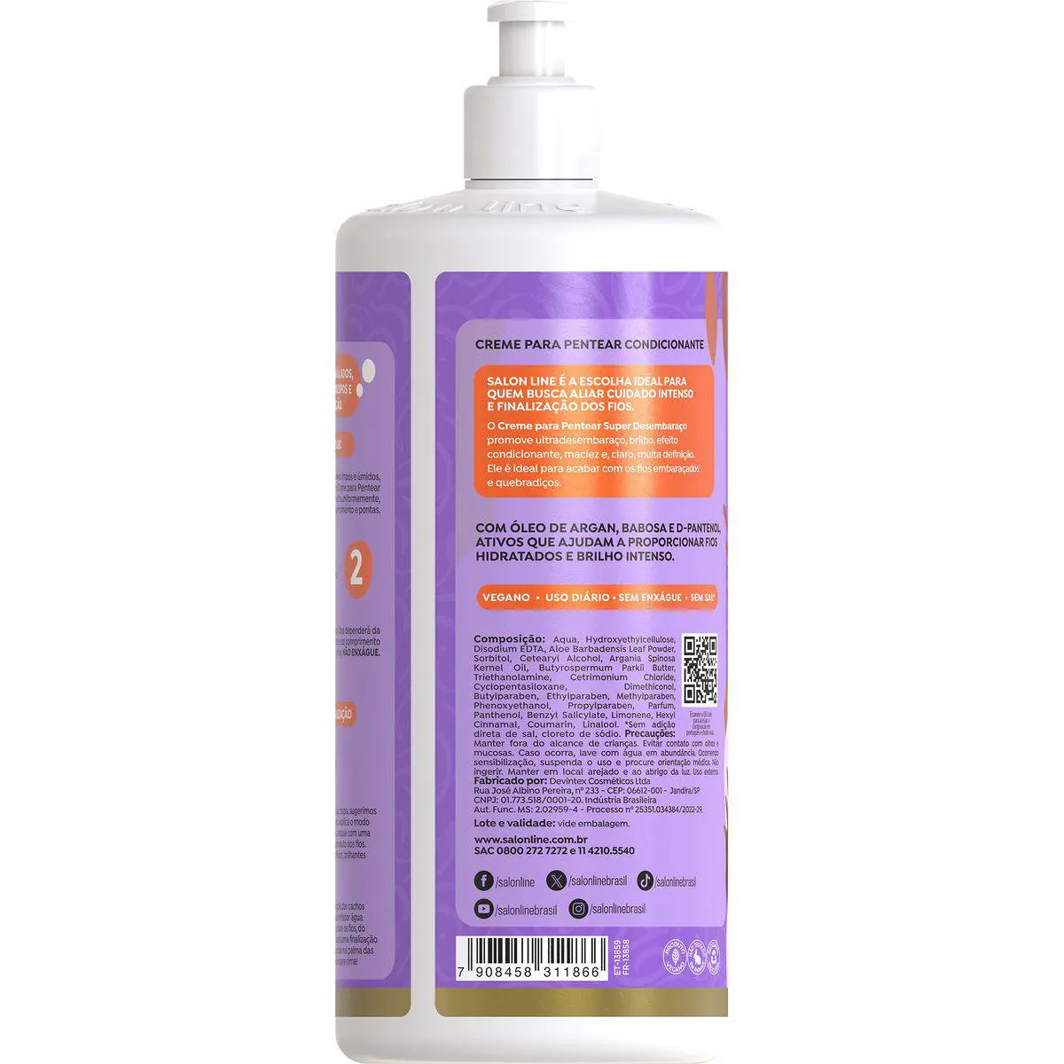 Creme para Pentear Salon Line Super Desembaraço 1L