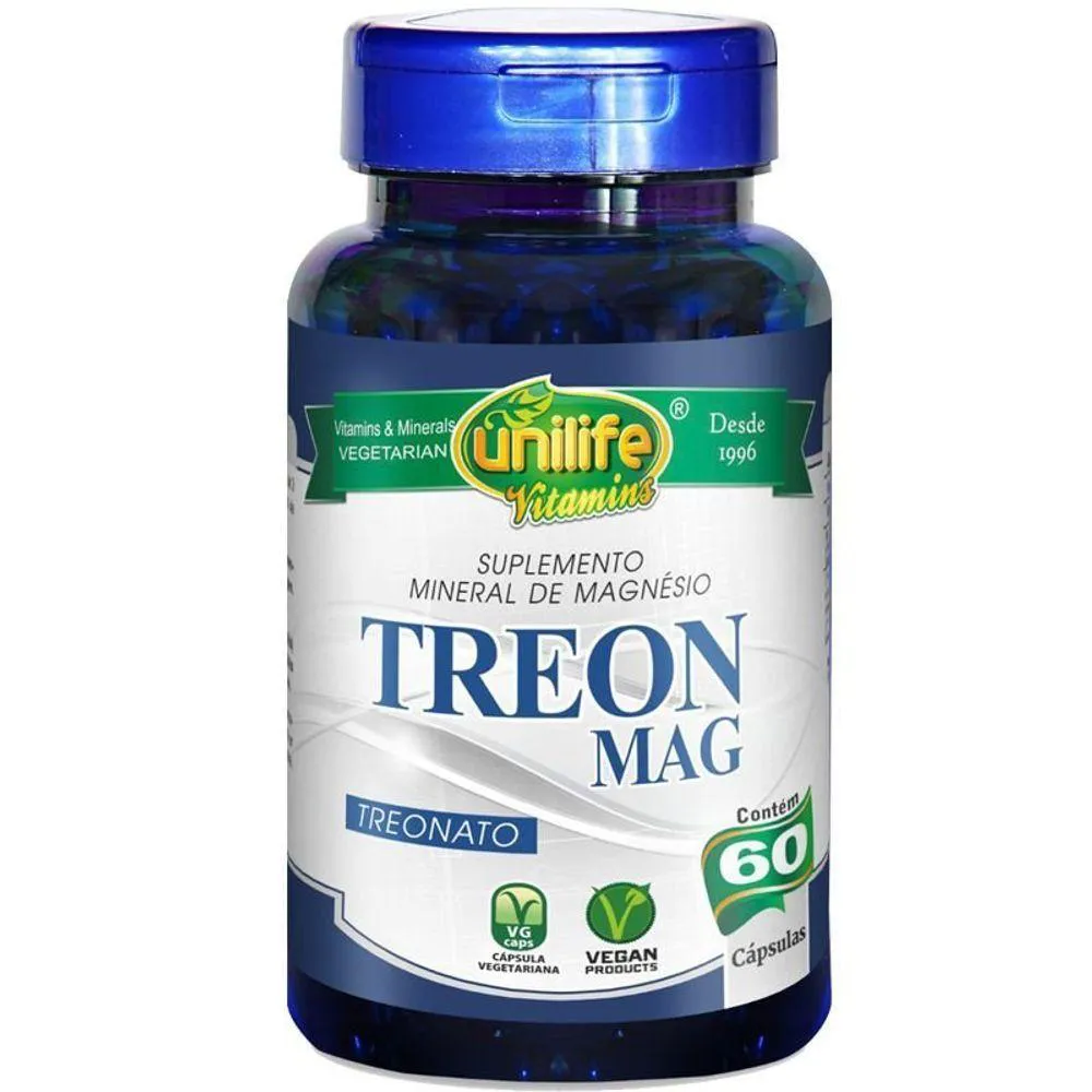 Kit 3 Treon Mag Magnésio Treonato 60cap